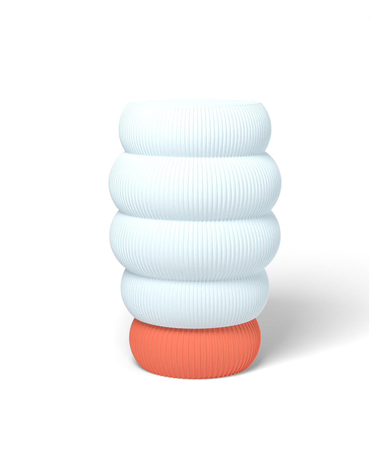 HALO Honeycomb on Cloud lamp, Frost shade on a Ember base