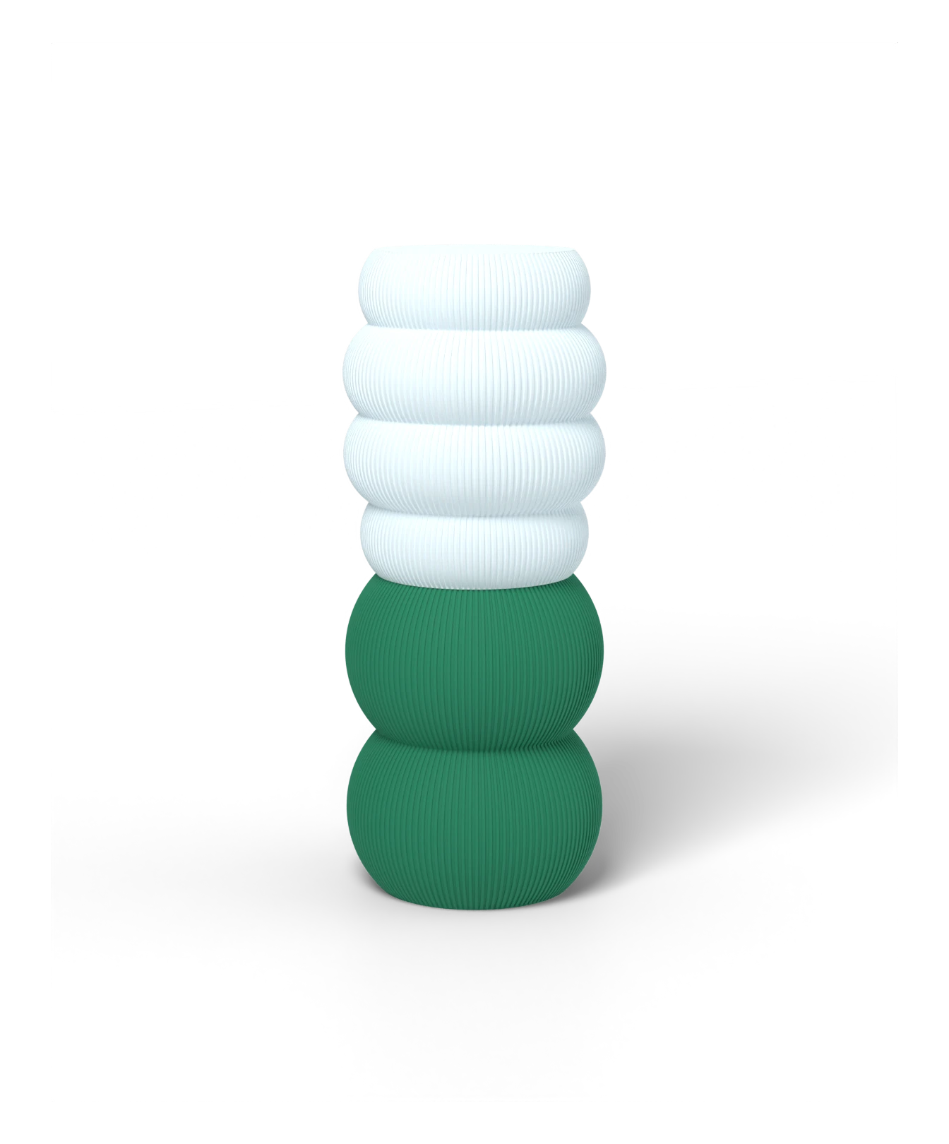 HALO Honeycomb on Edamame lamp, Frost shade on a Emerald Green base