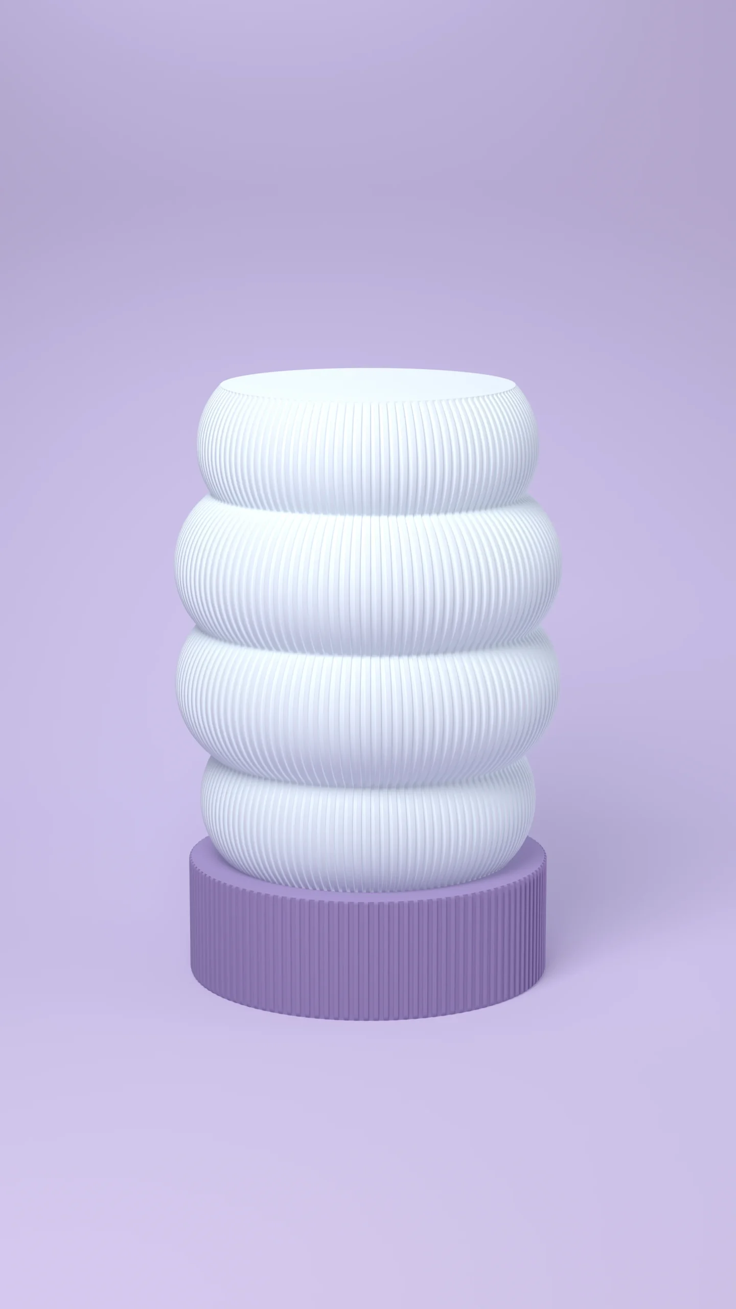 HALO Honeycomb on Cylinder lamp with a Blue Lilac base
