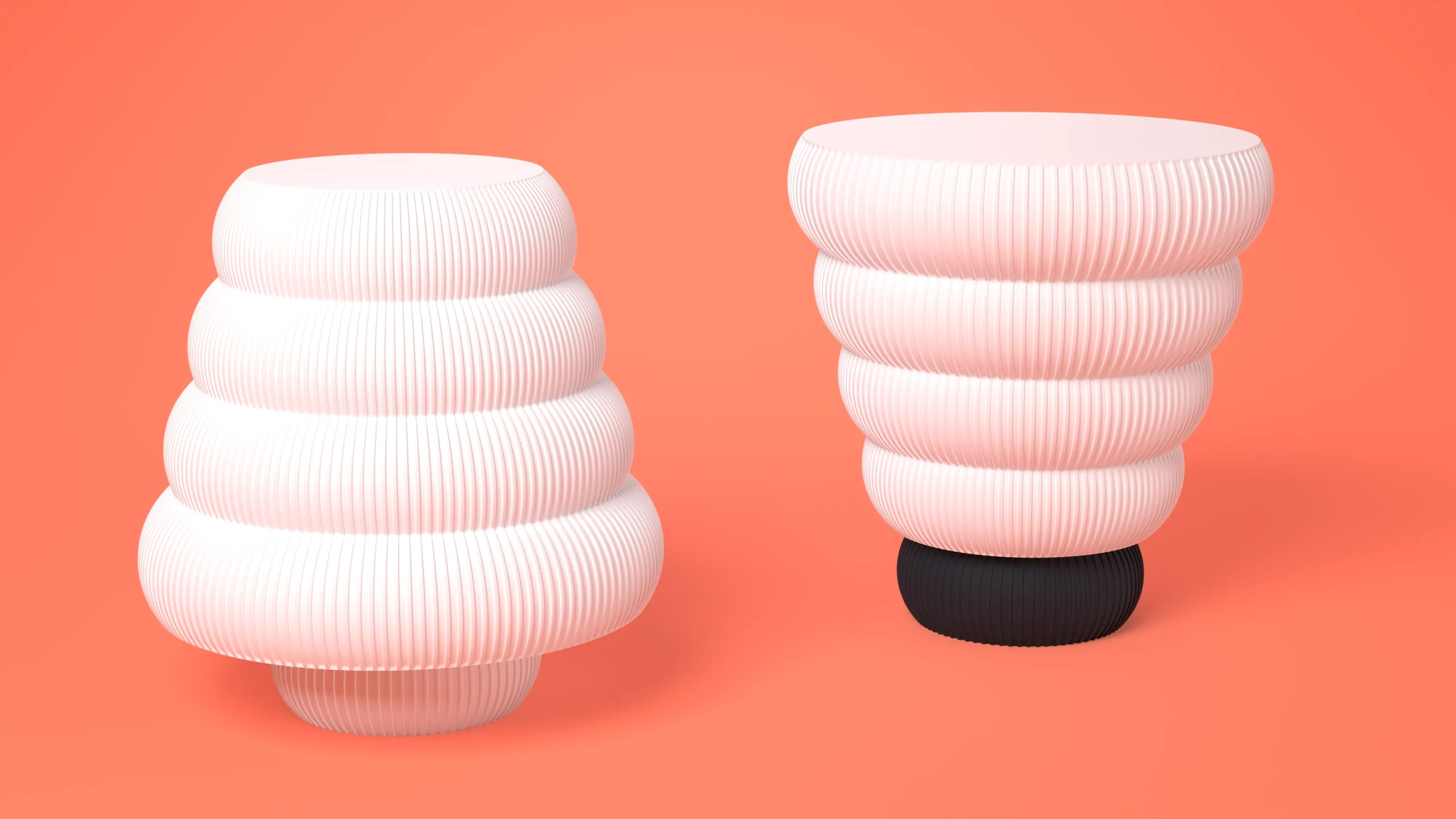 Two HALO lamps on ember