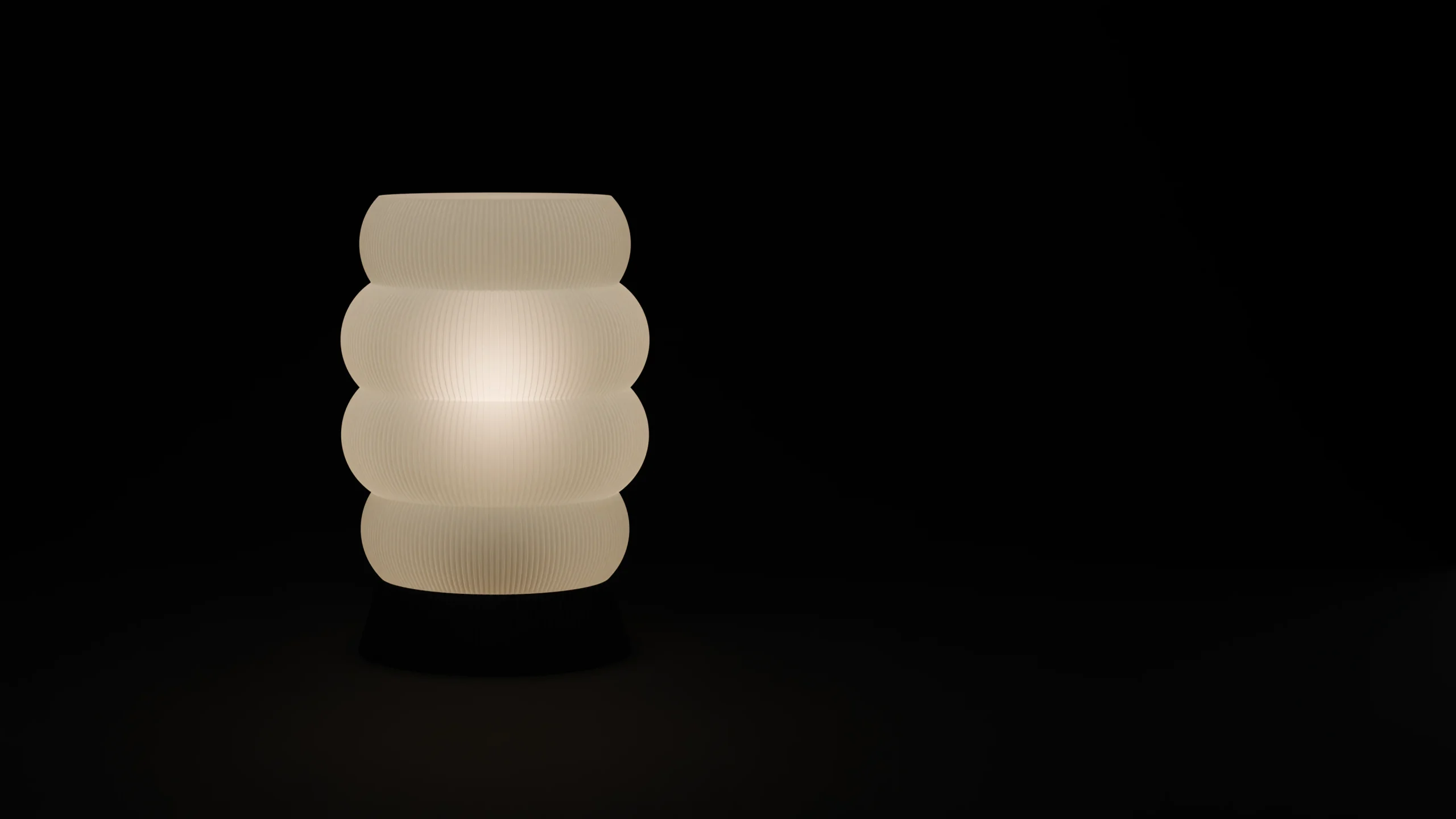 HALO lamps by OBJYX: Frost shades on printed bases
